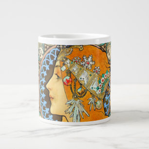 Grande Tasse Alphonse Mucha Art Nouveau Zodiac