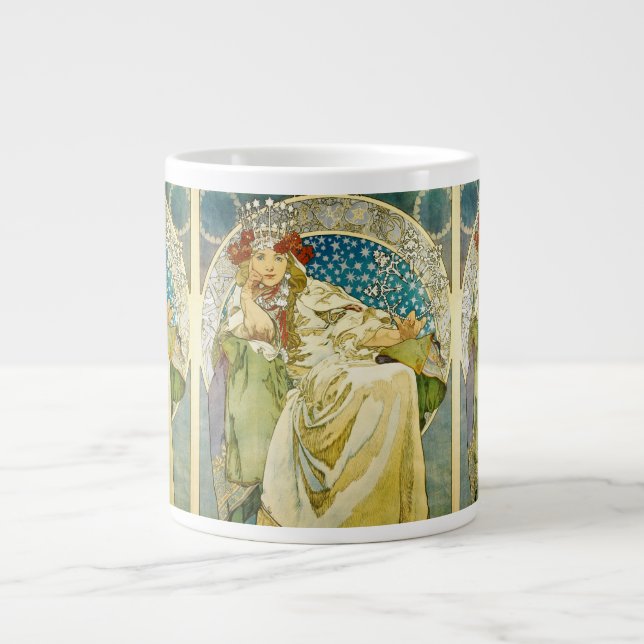 Grande Tasse Alphonse Mucha Princess Hyacinth Art Nouveau (Devant)
