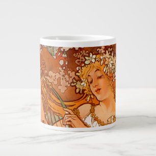 Grande Tasse Alphonse Mucha Printemps Art Nouveau
