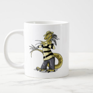 Grande Tasse Amargasaurus Pose Comme Freddy Krueger.