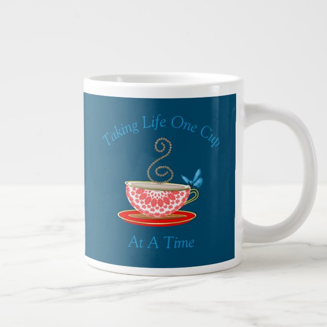 Grande Tasse Amateurs de thé mignonne Personnalisé (Droite)