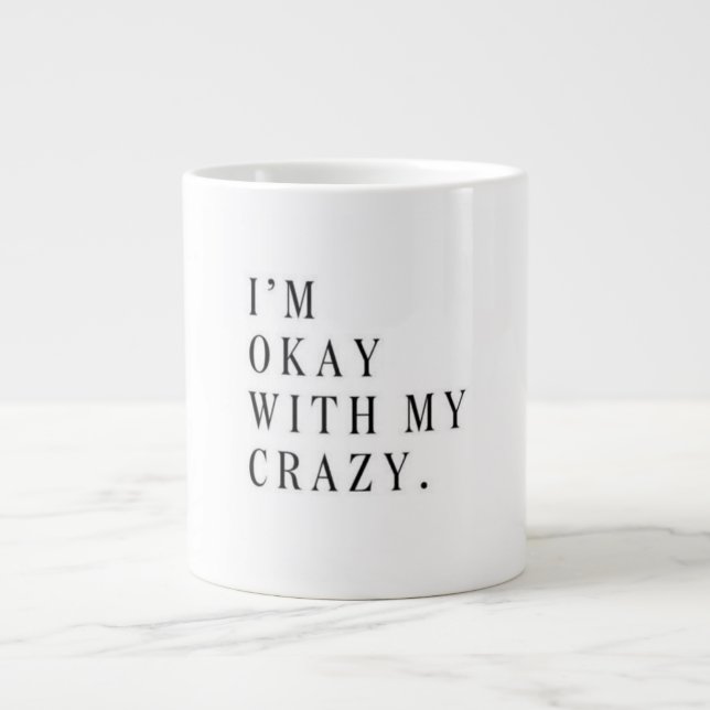 Grande Tasse Ambiance amusante pour tous vos amis/fam fous ! (Devant)