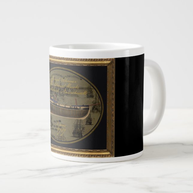 Grande Tasse American Colonial Schooner Sir Edward Hawke (Devant droit)