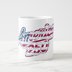 Grande Tasse Amérique 250 Drapeau Script Semiquincentennial Des