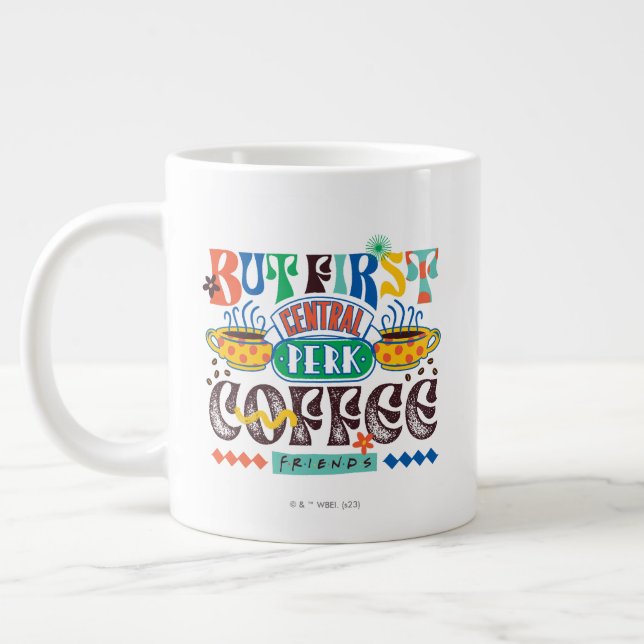 Grande Tasse AMIS™ | Mais Premier café Vibrant Graphisme (Gauche)