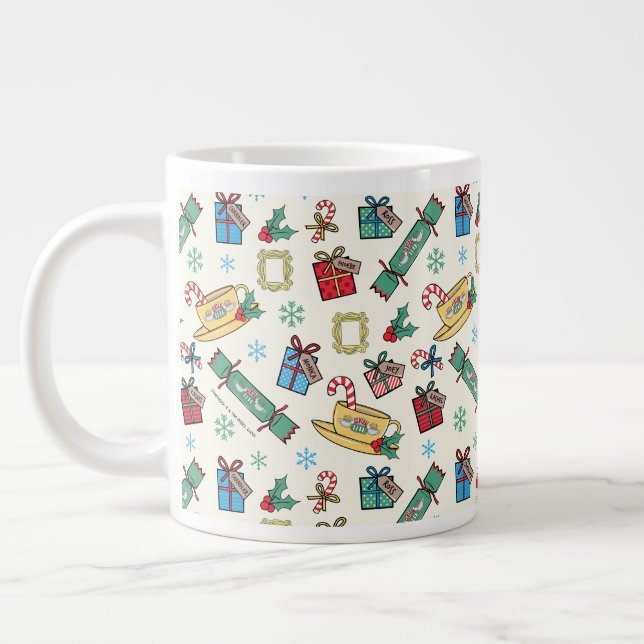 Grande Tasse AMIS™ | Motif d'icône de Noël (Gauche)