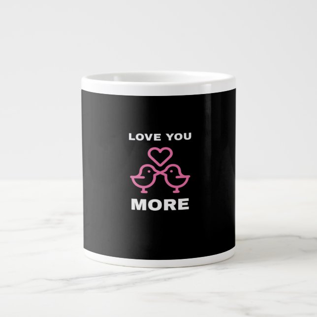 Grande Tasse Amour à jamais Classique Intemporel  (Devant)