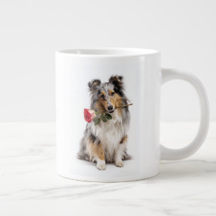 Grande Tasse Amour de Sheltie Blue Merle