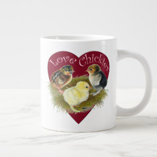 Grande Tasse Amoureuses des poussins