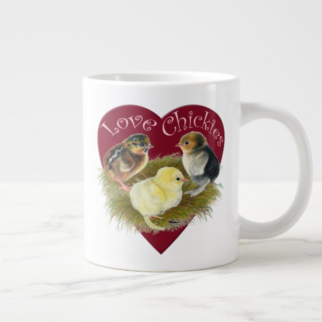 Grande Tasse Amoureuses des poussins (Droite)