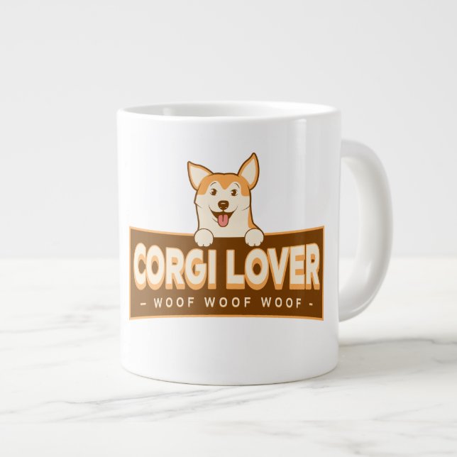GRANDE TASSE AMOUREUX DE CORGI (Devant droit)