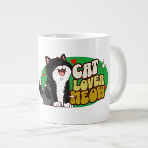 Grande Tasse Amoureux des chats - chat noir