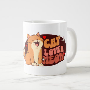 Grande Tasse Amoureux des chats - chat orange