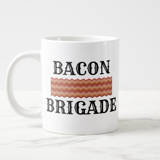 Grande Tasse Amusant Bacon Lover Petit déjeuner (Gauche)