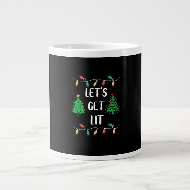 Grande Tasse Amusants Faisons Lit Noël (Devant)