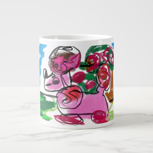 Grande Tasse Amusement de caniche (Devant)