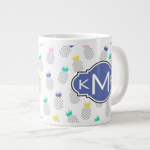 Grande Tasse Ananas Abstrait  Monogramme