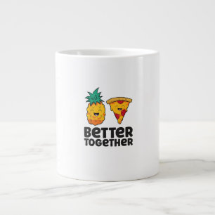 Grande Tasse Ananas Pizza Meilleur Ensemble Moderne Graphique D