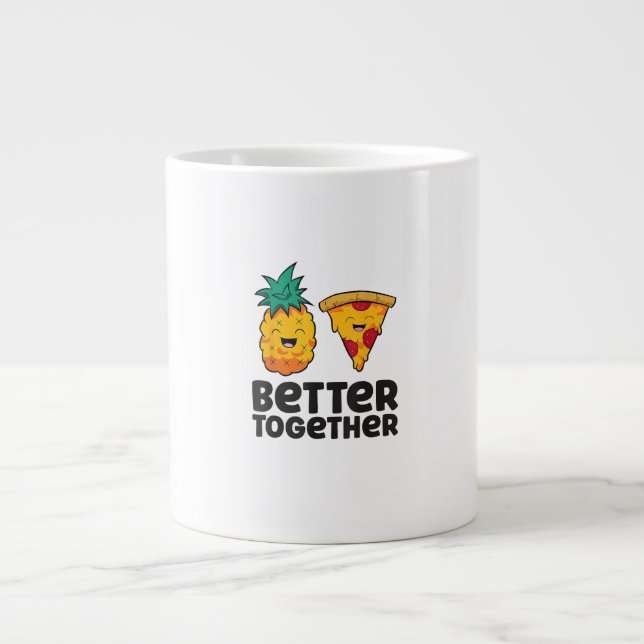 Grande Tasse Ananas Pizza Meilleur Ensemble Moderne Graphique D (Devant)