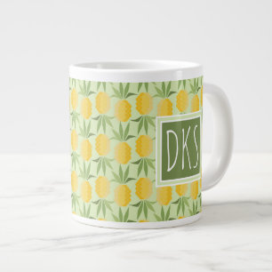 Grande Tasse Ananas rétro  Monogramme