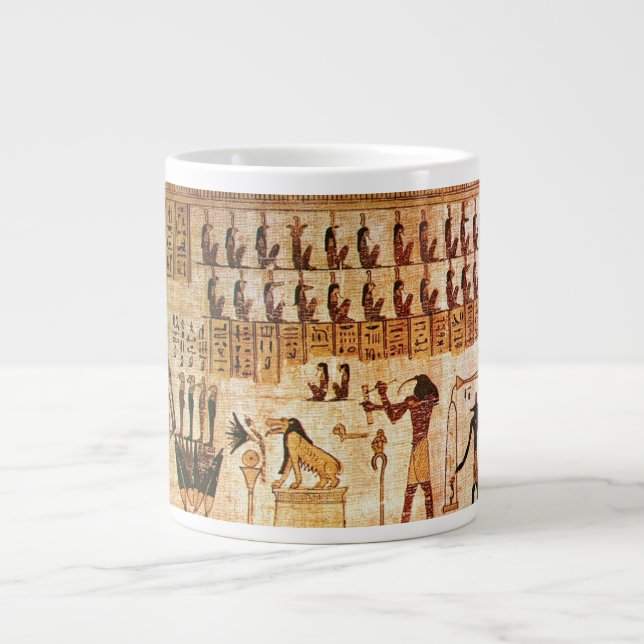 Grande Tasse Ancien Égyptien Mort Tribunal de Mort Maat Godess (Devant)