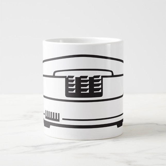 Grande Tasse Ancien symbole téléphonique (Créateur téléchargé)