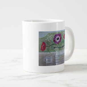 Grande Tasse Anémones dans la cruche blanche 2013