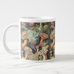 Grande Tasse Anémones de mer de Haeckel Collage d'art de vie na