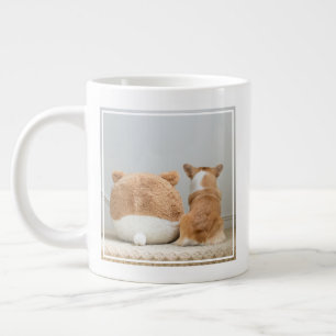 Grande Tasse Animaux de bébés cutest   Corgi & Plush Puppy