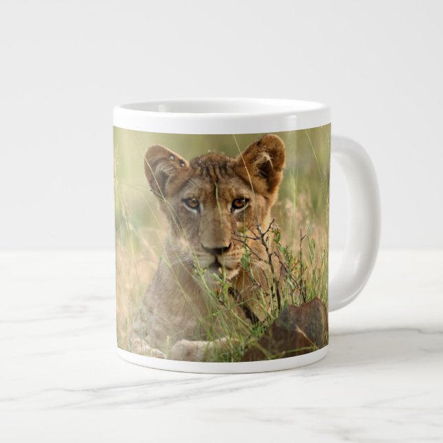 Grande Tasse Animaux de bébés cutest | Cute Baby Lion Cub (Devant droit)