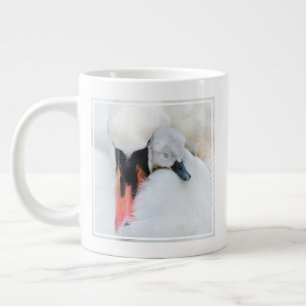 Grande Tasse Animaux de bébés cutest   Mère et bébé Mute Swan