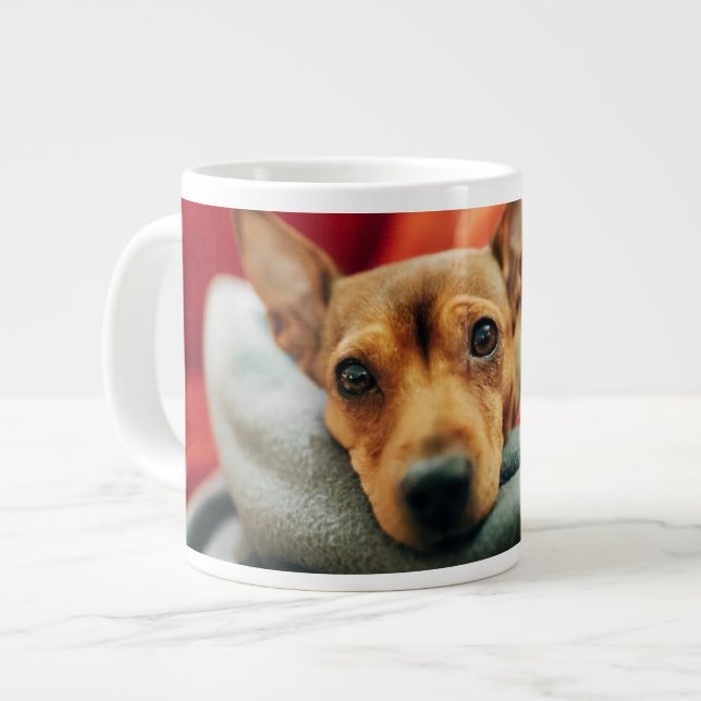 Grande Tasse Animaux de bébés cutest | Miniature Pinscher (Devant gauche)