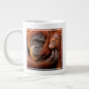 Grande Tasse Animaux de bébés cutest   Orangutan Maman & Baby