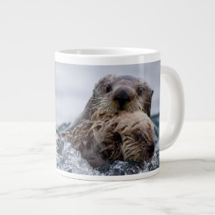Grande Tasse Animaux de bébés cutest   Otter Baby & Mère