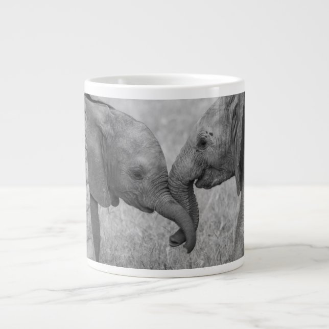 Grande Tasse Animaux de bébés cutest | Salutation des éléphants (Devant)