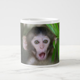 Grande Tasse Animaux de bébés cutest   Singe des neiges surpris