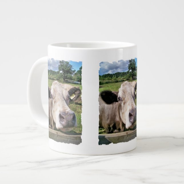GRANDE TASSE ANIMAUX DE LA FERME, VACHE CUITE (Devant gauche)