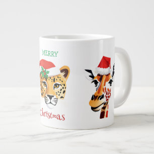 Grande Tasse Animaux sauvages de Safari Père Noël Costume de No