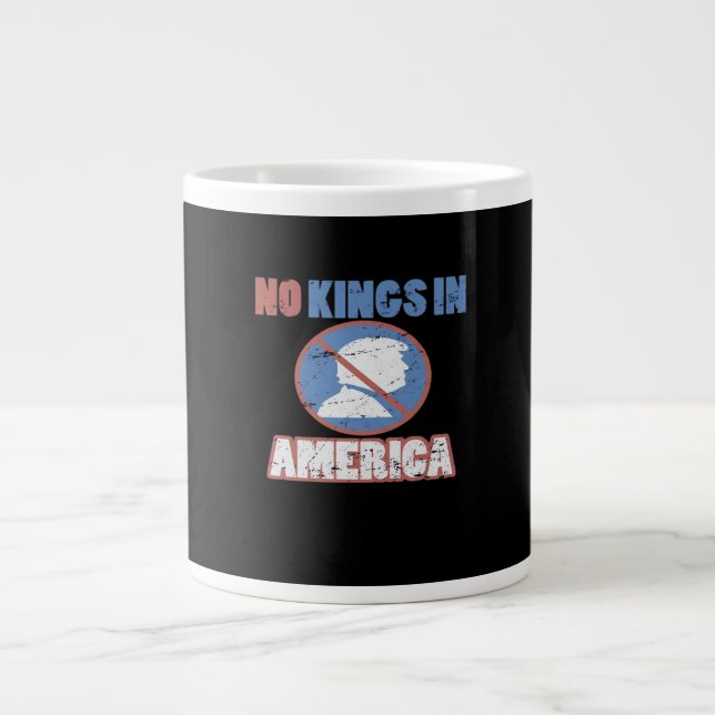 Grande Tasse Anti- Pas de rois en Amérique Classique (Devant)