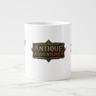 Grande Tasse Antiquités Typographie Art intemporel -