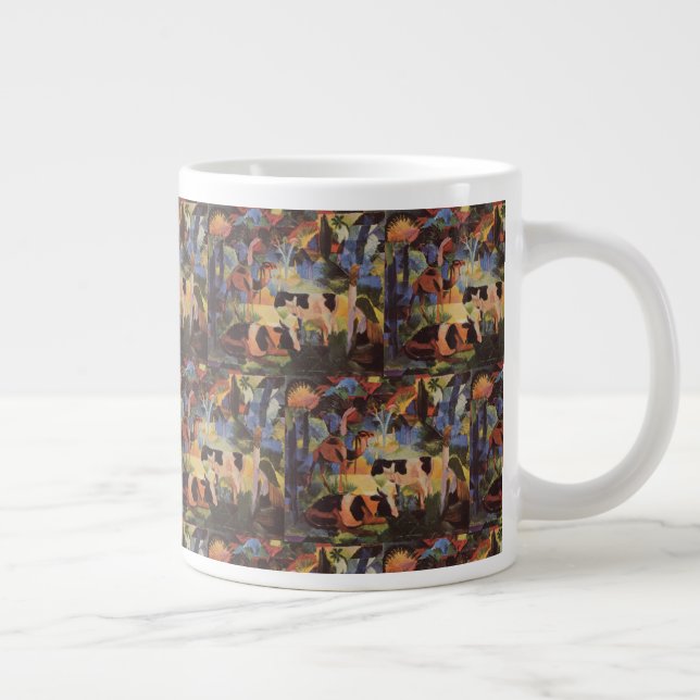 Grande Tasse Août Macke Paysage avec vaches et chameau (Droite)