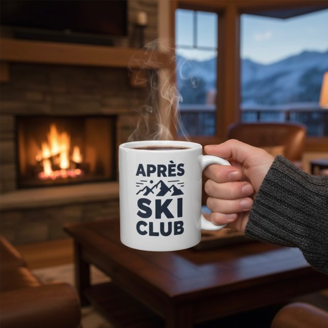 Grande Tasse Apres Ski Club Mountain Logo - Custom Mens Winter  (Créateur téléchargé)