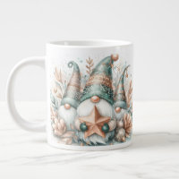Aquarelle blanche mignonne hiver Gnome Imprimer or