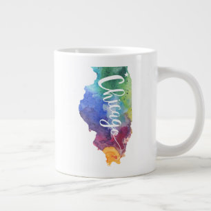 Grande Tasse Aquarelle Chicago