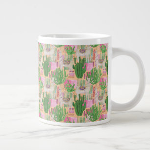 Grande Tasse Aquarelle colorée Motif Llama