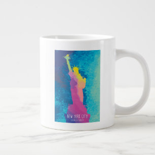 Grande Tasse Aquarelle de la Liberté