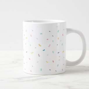 Grande Tasse Aquarelle douce Motif Confetti