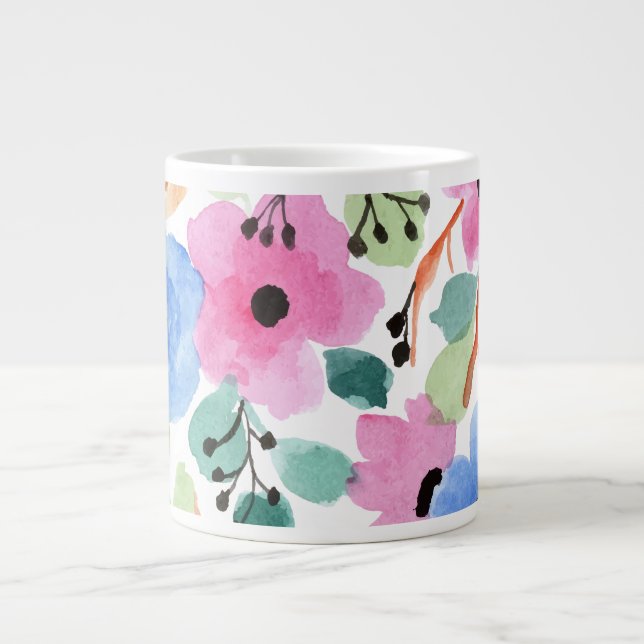 Grande Tasse Aquarelle Floral-1 (Devant)