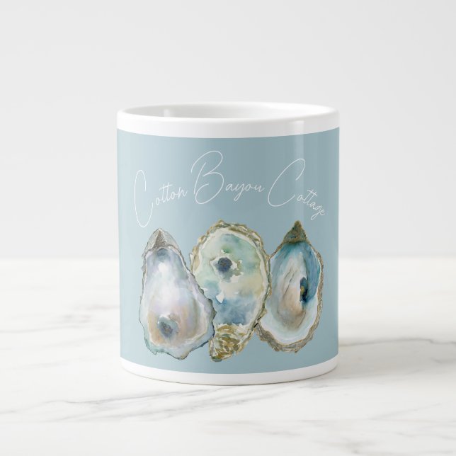 Grande Tasse Aquarelle Huître (Devant)