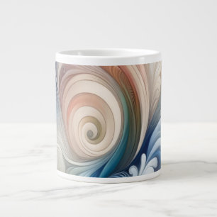 Grande Tasse Aquarelle Imaginaire Floral Romantique Motif